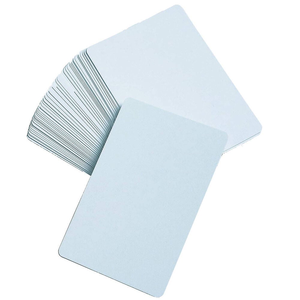 CARD PVC SUPER BIANCHE 0,76mm (CONFEZIONE DA 100 PEZZI)
