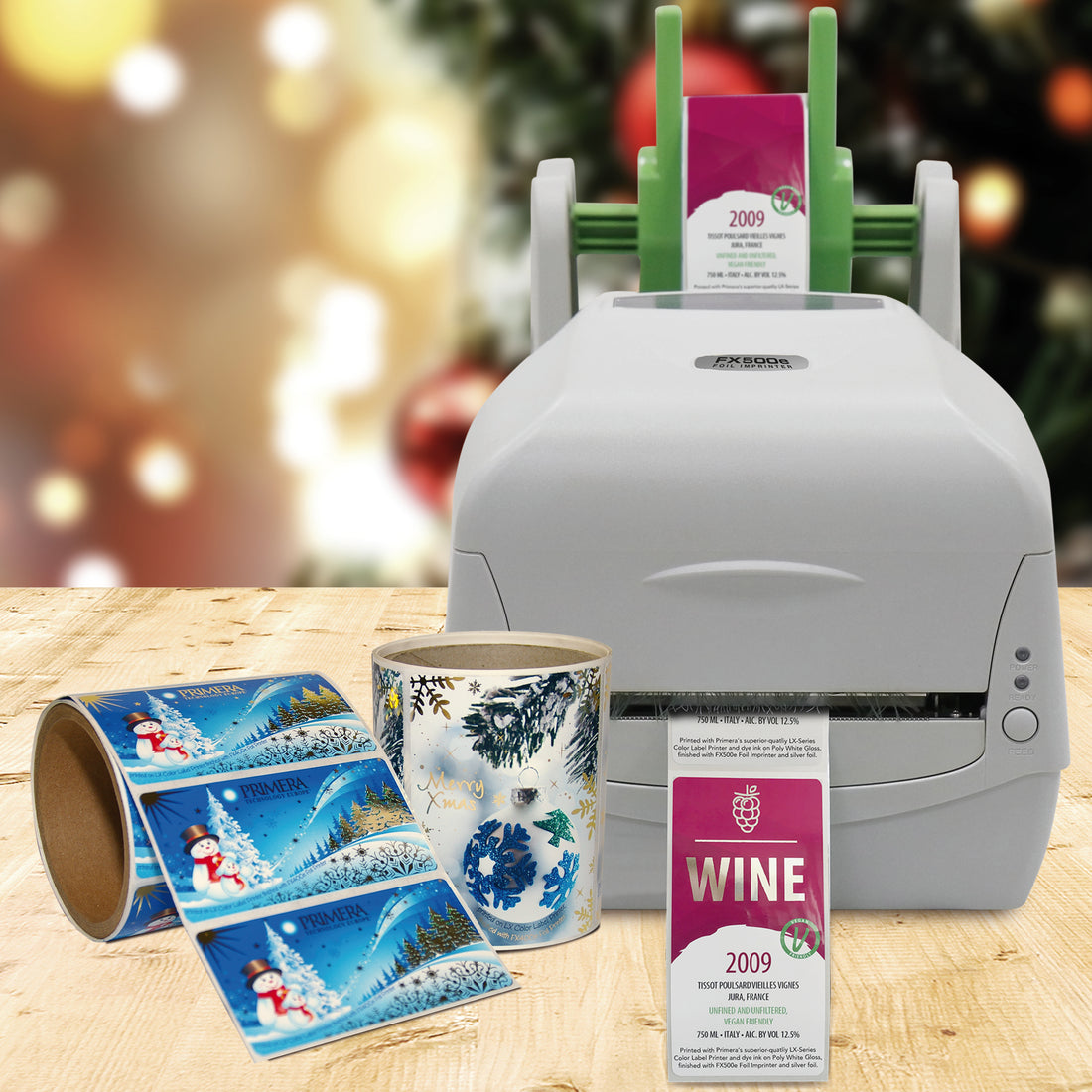 Finitura metallizzata per etichette adesive