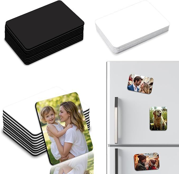 CARD PVC BIANCHE CON RETRO MAGNETE 0,80mm (CONFEZIONE DA 10 PEZZI)
