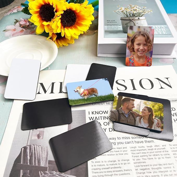 CARD PVC BIANCHE CON RETRO MAGNETE 0,80mm (CONFEZIONE DA 10 PEZZI)