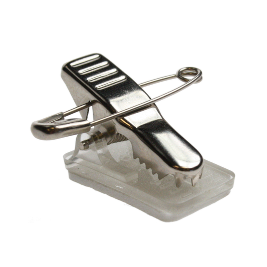 CLIP IN METALLO CON LATO ADESIVO E GRAFFETTA