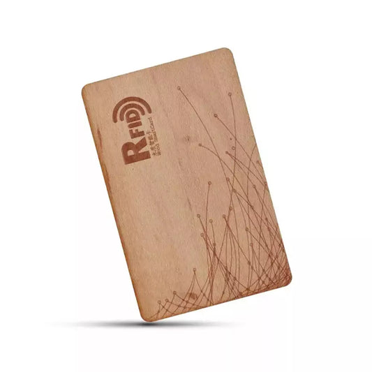 BIGLIETTI DA VISITA RFID NFC NTAG 13,56MHZ CONTACTLESS - VERSIONE LEGNO BAMBOO e CILIEGIO - A COLORI (CON LA TUA GRAFICA PERSONALIZZATA)