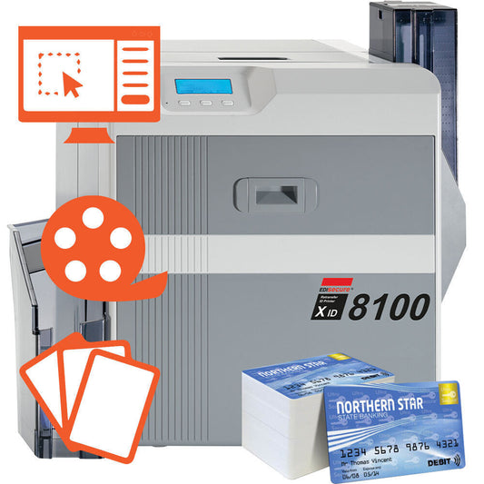 MATICA XID8100 PLUS + SET PER LA PRODUZIONE DI 1000 CARD PVC A COLORI (SOFTWARE INCLUSO)