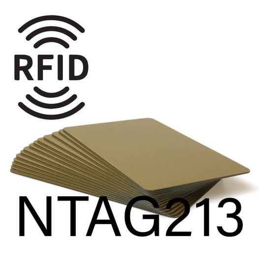 CARD RFID NFC NTAG213 ORO GLITTER 13,56MHZ