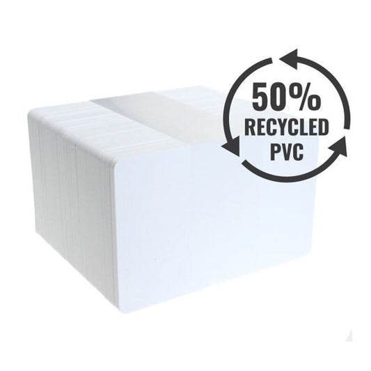CARD PVC RICICLATO SUPER BIANCHE 0,76mm ECOCARD
