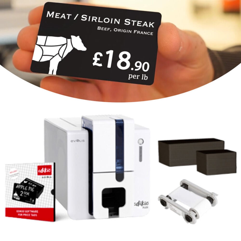 STAMPANTE CARD - EVOLIS EDIKIO FLEX (CON SOFTWARE + NASTRO BIANCO + FOOD CARDS)