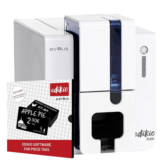 STAMPANTE CARD - EVOLIS EDIKIO FLEX (CON SOFTWARE + NASTRO BIANCO + FOOD CARDS)