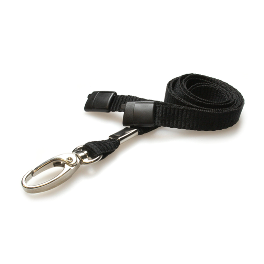 LANYARD CON GANCIO IN METALLO COLORE NERO