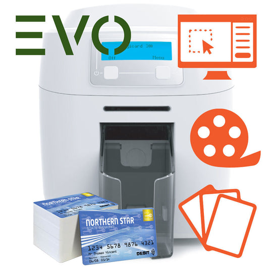 MAGICARD 300 EVO FRONTE RETRO + 1000 CARD PRESTAMPATE OFFSET