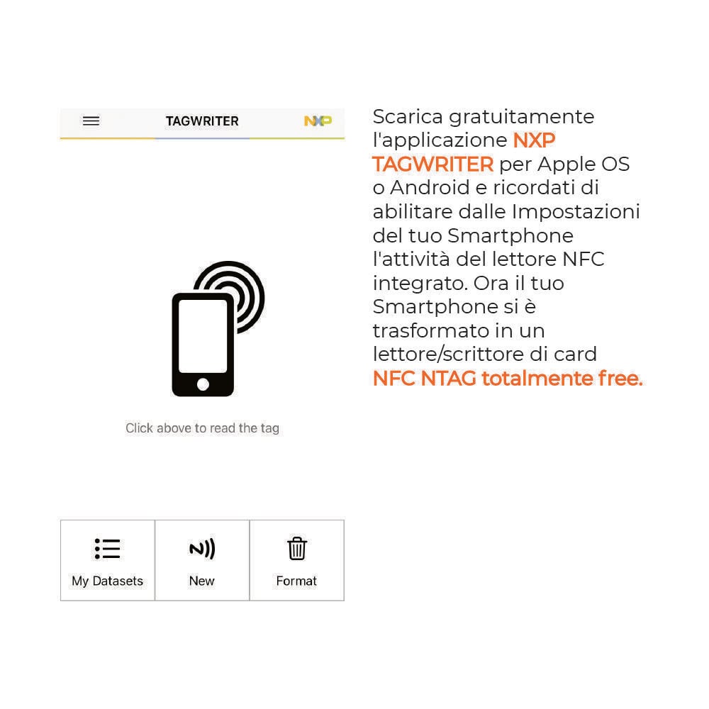 BIGLIETTI DA VISITA RFID NFC NTAG 13,56MHZ CONTACTLESS - VERSIONE NERO OPACO - CON LOGO ORO METAL E ARGENTO METAL (CON LA TUA GRAFICA PERSONALIZZATA)