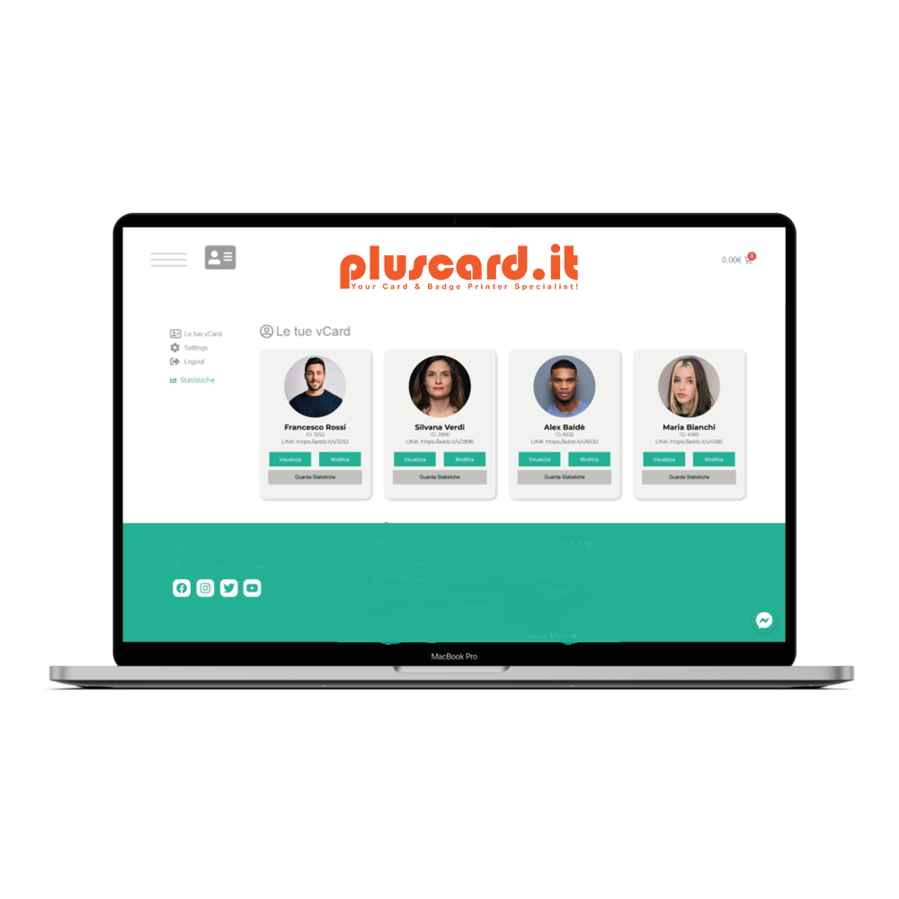 DASHBOARD CREAZIONE BIGLIETTI NFC ADDZ - CARNET DA 10 ACCOUNT