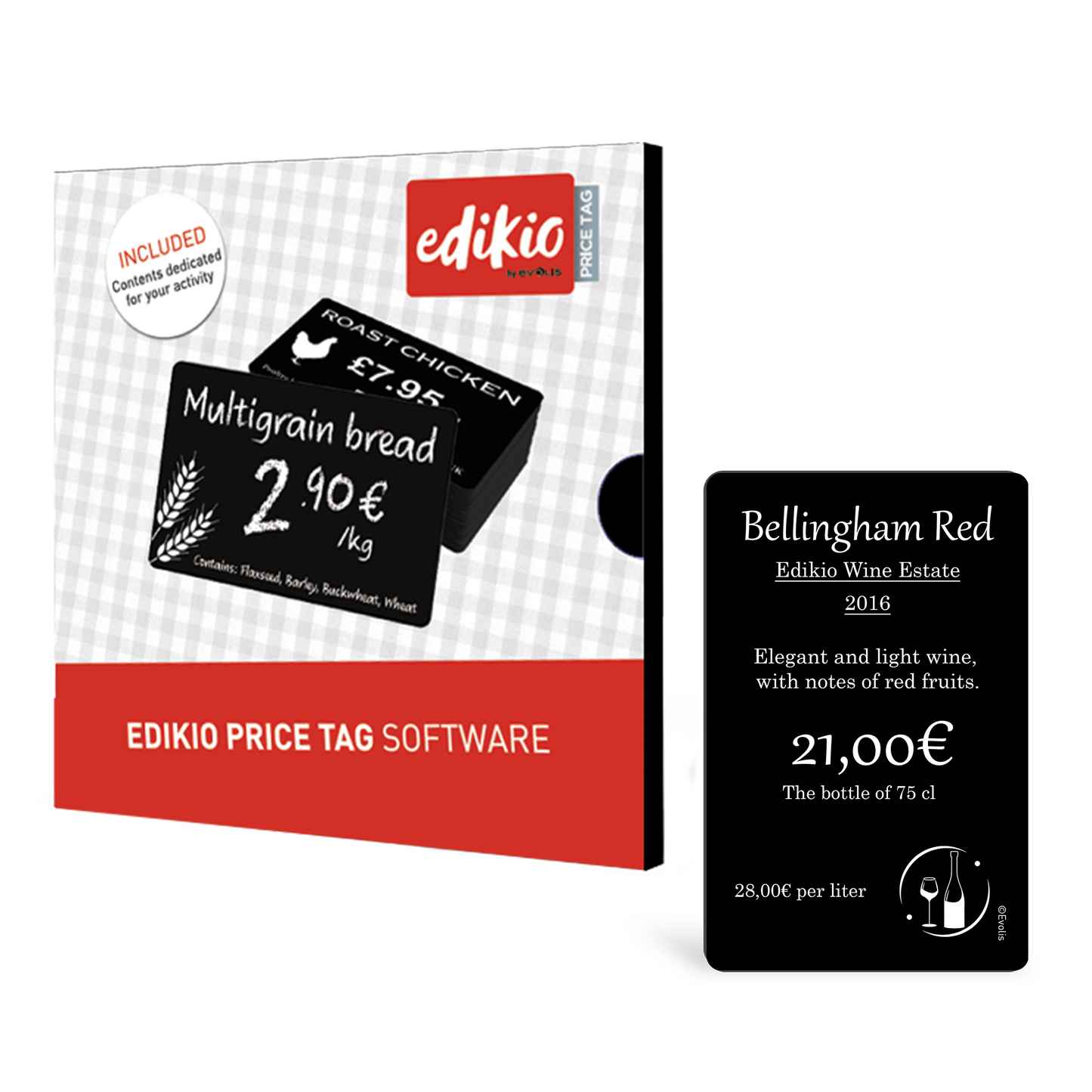 STAMPANTE CARD - EVOLIS EDIKIO FLEX (CON SOFTWARE + NASTRO BIANCO + FOOD CARDS)