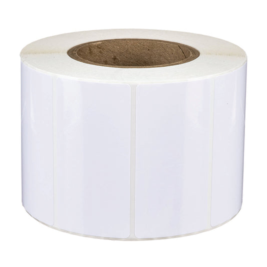 075843HIS - 600 ETICHETTE POLY WHITE GLOSS PRIMERA LX - 102mm x 76mm